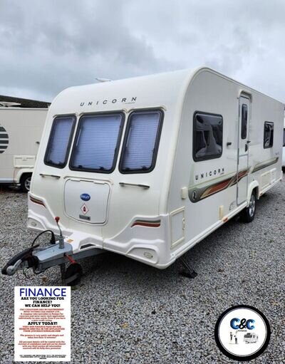 ✅CRIS REG 2012 BAILEY UNICORN CADIZ 4 BERTH FIXED TWIN BEDS TOURING CARAVAN ✅