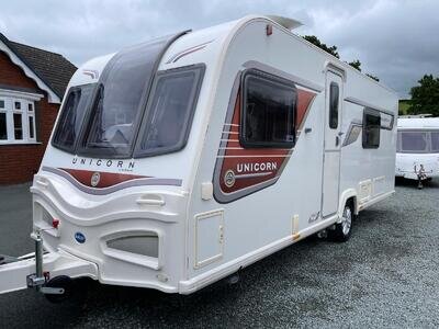 Bailey Unicorn Valencia Fixed Bed End Washroom 4 Berth Caravan