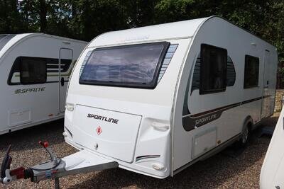 Adria Altea 542 DT Sportline 2014 6 Berth Fixed Bunk Beds Caravan + Motor Mover