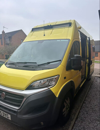 CONVERTED CAMPERVAN EX AMBULANCE. FIAT DUCATO MAXI 3.0