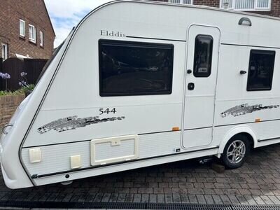 Elddis Odyssey 544, 2007, 4 Berth, Fixed bed caravan + motor mover