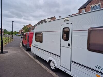 Lunar Solar 462- 2 berth touring caravan with motor mover, awning & solar panel