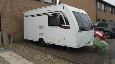 2016 Luna Stellar Ultima 2 Berth Lightweight Caravan & Motor Mover & Many Extras