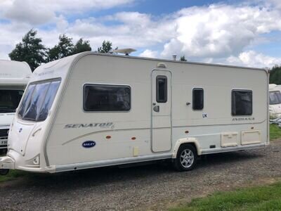 BAILEY SENATOR INDIANA FIXED BED CARAVAN WITH AWNING AND MOTOR MOVER !!!!!