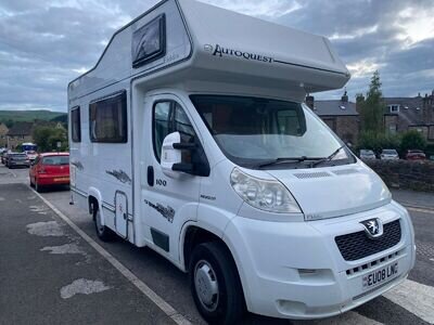 Well-presented 2008 Peugeot Elddis Autoquest 100 - 4 birth, 2 belts in the rear