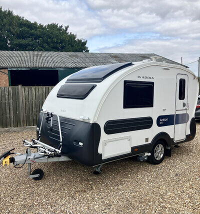 Adria Action 361LT caravan with bespoke Walker awning & Powrtouch mover