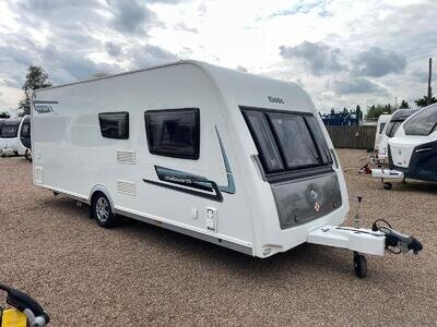 2013 ELDDIS CHATSWORTH 540 - 4 BERTH FIXED BED TOURING CARAVAN FULL END WASHROOM