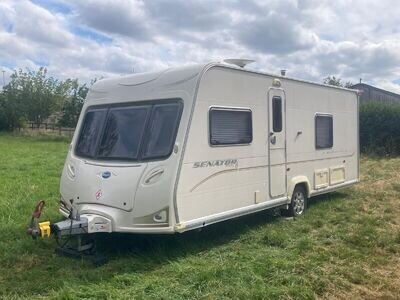 bailey senator california 4 berth caravan end bathroom fixed bed