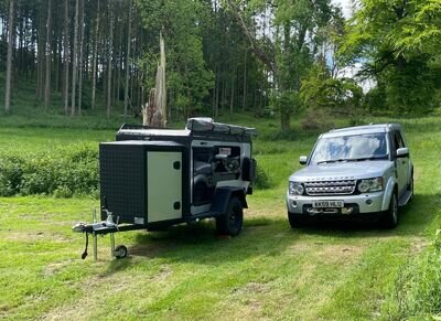 Off road camping teardrop trailer