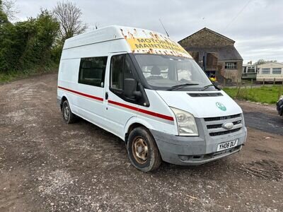 2008 TRANSIT WELFARE VAN 5 SEATS CAMPER VAN TOILET FITTED IN BACK