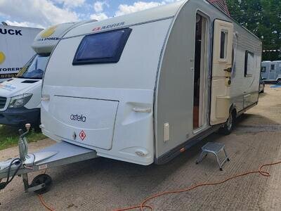 2012 Adria Astella 613HT Fixed Single Beds 4 Berth Caravan, M/Mover, 8ft Wide