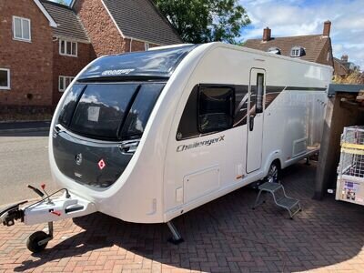 swift 4 berth caravan fixed bed