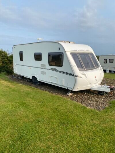 Abbey Vogue 495 fixed bed caravan Year 2007.