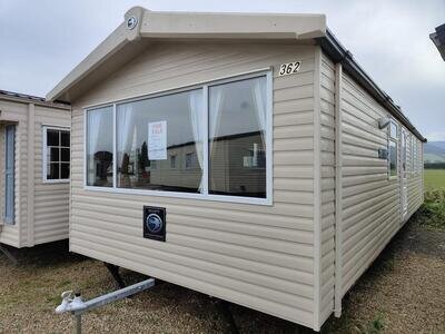 Static Holiday Caravan For Sale Off Site Swift Burgundy 36ftx12ft, 2 Bedroom