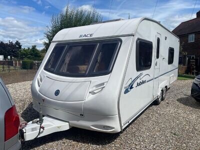 2007 ace jubilee twin axle fixed bed end bathroom with twin motor movers