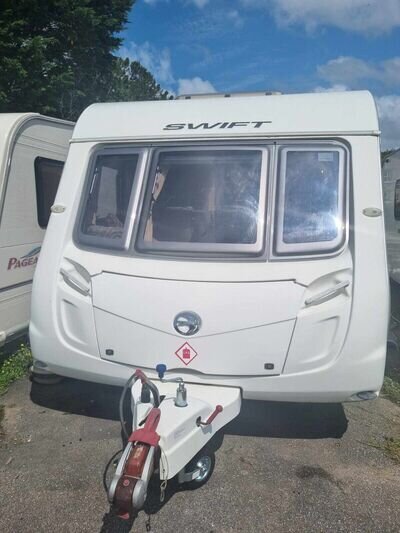 Caravan 2010 Swift challenger Fixed bed . MINT Condition + Awning Can deliver.