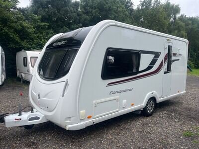 (SOLD) Swift Conqueror 480 2 Berth Caravan with motor mover & awning