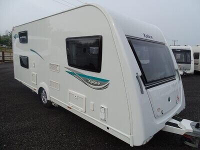 Elddis Xplore 526 2015 6 Berth Single Axle Touring Caravan, Mover, Fixed Bunks