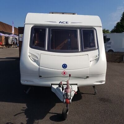 Immaculate 2 berth Ace Award Brightstar Touring Caravan with awning 2009