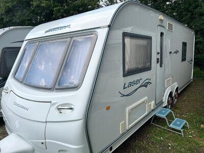 Coachman Laser 640/4 Berth Twin Axle Fixed Bed End Bathroom 2008