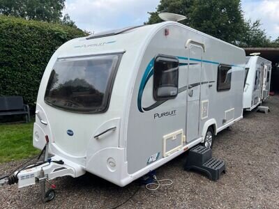 bailey pursuit 430/4 berth 2014 lightweight fixed bed caravan + movers