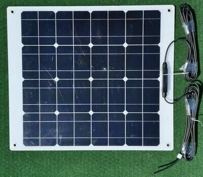 50 WATT DUAL BATTERY MPP flexi MOTORHOME SOLAR PANEL KIT Epever LCD display 50w