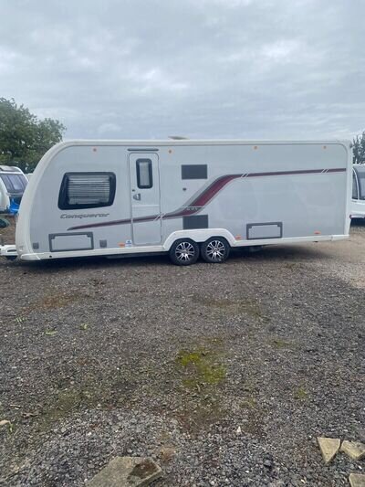 Swift Conqueror 645 2012 4 Berth Twin Axle Caravan with Island Bed