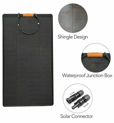 320 WATT flexi MOTORHOME TWIN SOLAR PANEL KIT 30A USB LCD Regulator 300w 320w