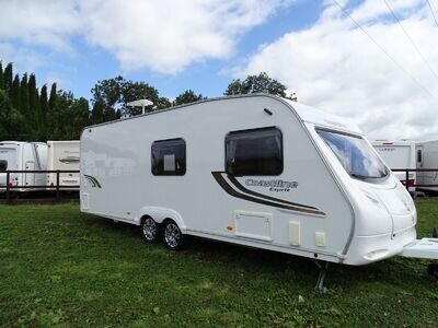 Sprite Coastline Esprit 630 2011 6 Berth Twin Axle Touring Caravan, Fixed Bed