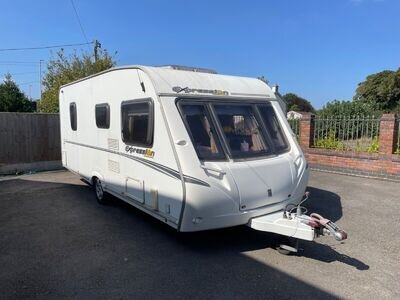 4 berth fixed bed caravan