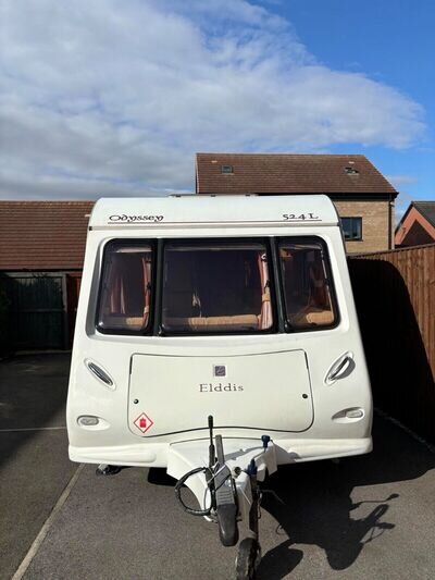 Elddis Odyssey 524L used touring caravans for sale 4 berth