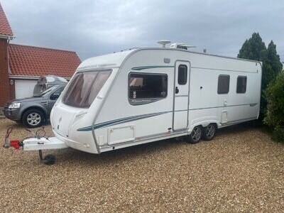 2006 ABBEY SPECTRUM 535 4 BERTH, FIXED ISLAND BED, CENTRAL WASHROOM + MOTORMOVER