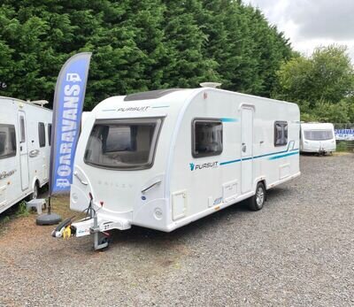 ✅2017 BAILEY PURSUIT 550 FIXED SINGLE BEDS 4 BERTH CARAVAN - PX WELCOME✅