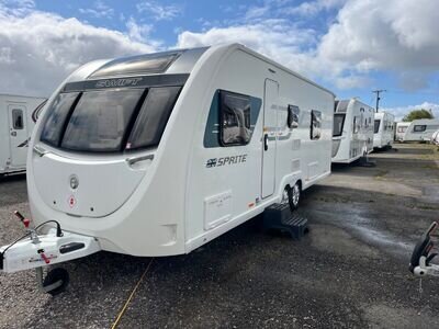 6 BERTH SPRITE QUATTRO EW 2018 FIXED BED TWIN AXLE WITH AIR CON&3MTS WARRANTY