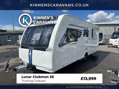 Lunar Clubman SE 2019 3 Berth Touring Caravan