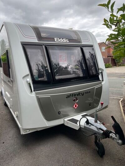 Elddis 554 touring caravan for sale fixed island bed INC. Awnings and all equipm