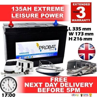 DEAL 4X 4 X12V 135AH 135 AH Leisure Battery DEEP CYCLE for Motorhome / Caravan