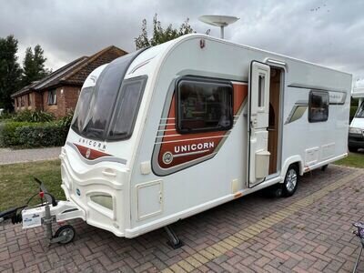 2013 Bailey Unicorn Valencia touring caravans for sale fixed bed end washroom