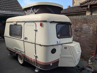 Eriba Puck caravan 1986 upgrade from tenting with an easy to tow caravan