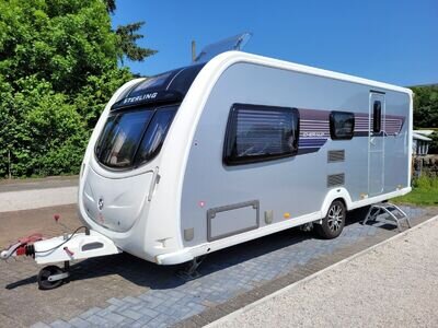 2011 STERLING/SWIFT ELITE EMERALD 4 BERTH TOURING CARAVAN + AWNING + MANY EXTRAS