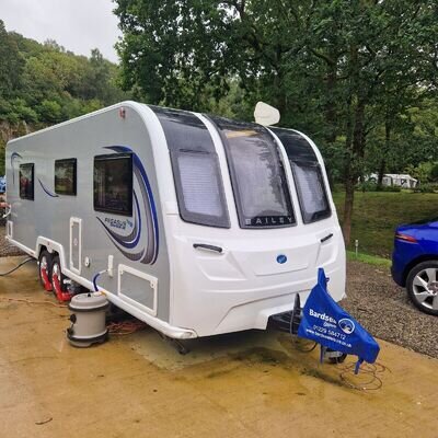 2022 Bailey Pegasus Grande SE Caravan with full Kampa Awning & caravan/carpets