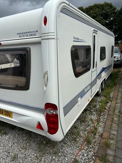 hobby caravans fixed bedroom 5/6 birth.full awning