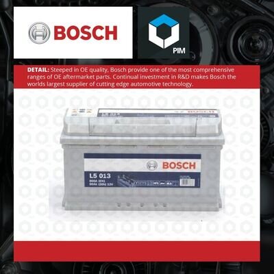 Genuine Bosch Leisure Battery 0092L50130 L5013 Type 019 90Ah 800CCA Motorhome