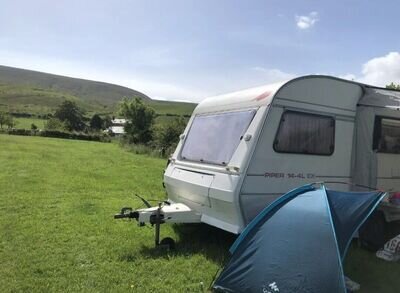 Abbey 4 berth caravan with awning