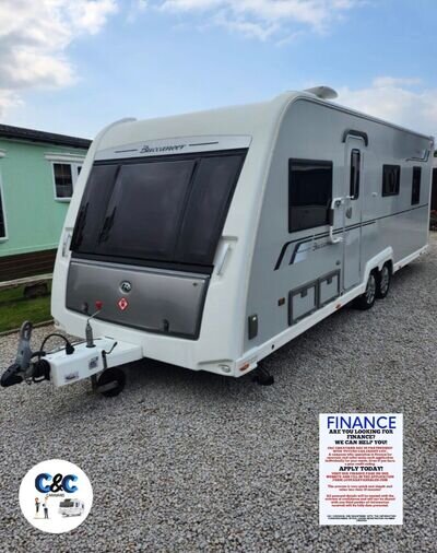 2013/2012 BUCCANEER CARAVEL 4 BERTH FIXED ISLAND BED TWIN AXLE TOURING CARAVAN ✅