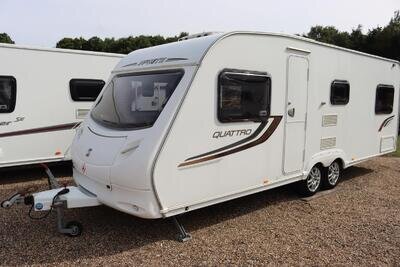 Sprite Quattro 6 Berth Fixed Bed Twin Axle Caravan + Recent Full Service