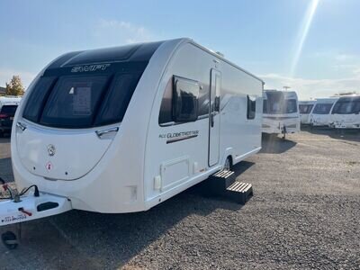 4 BERTH ACE GLOBETROTTER 2019 FIXED ISLAND END BED WITH MOTOR MOVER&SAT DISH