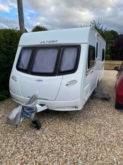 2013 Lunar Quasar 534 Fixed rear double bed, 4 berth caravan, single axle+alloys