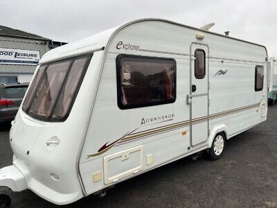 ELDDIS EXPLORER ADVANTAGE 534 / 4 BERTH CARAVAN - 2002 - AWNING INCLUDED !!