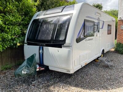 Touring caravan 4 berth fixed single beds and large double 2019 Luna Clubman SB